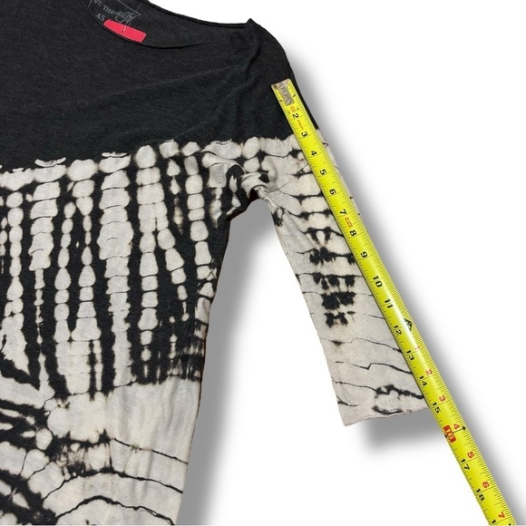 NWT We The Free Gray Cream LA Livin’ Coastal Tie-Dye Tunic Top - XSmall - Picture 5 of 10